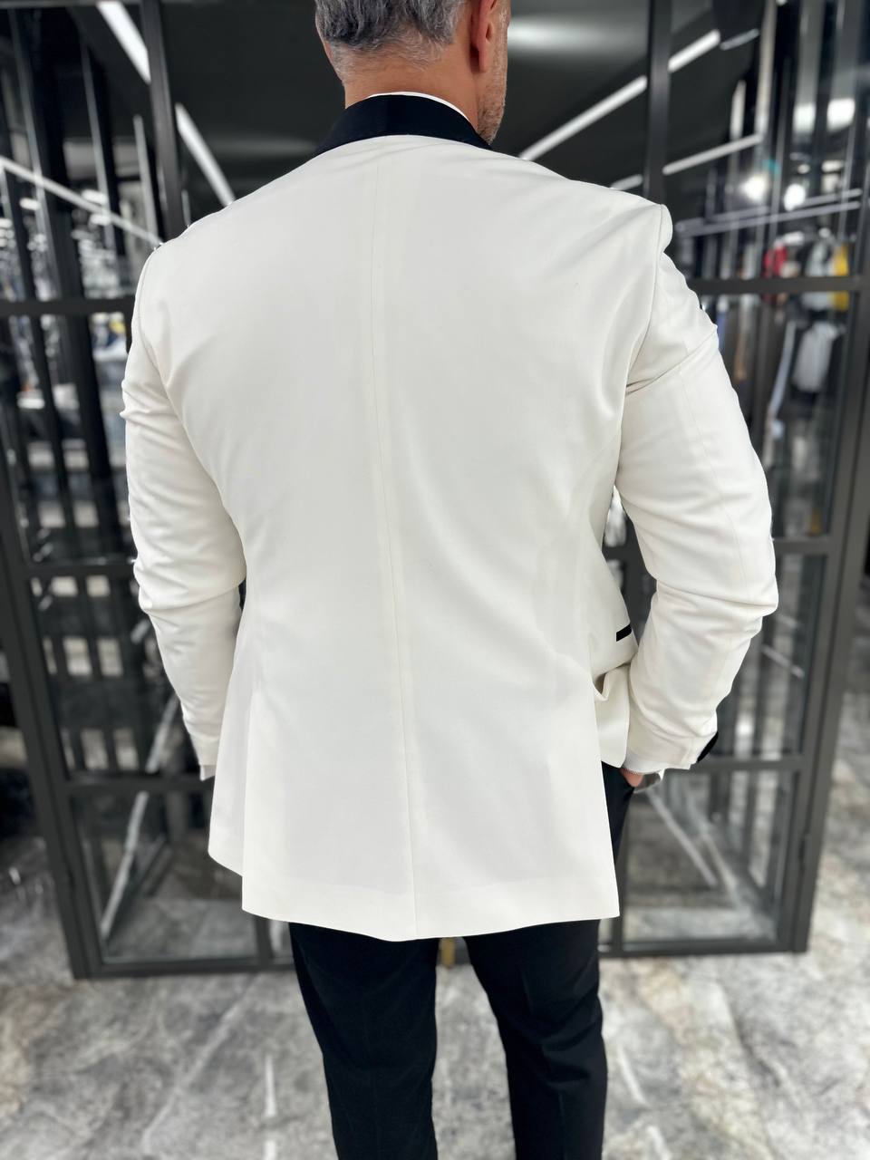 Shawl Collar White Tuxedo
