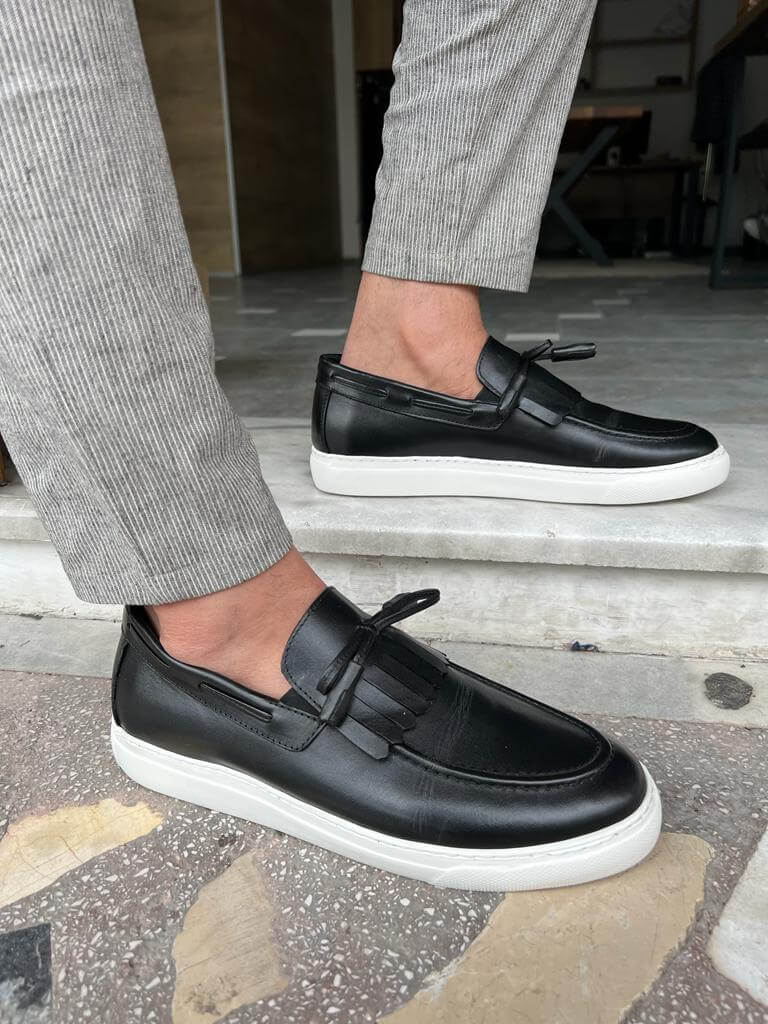 Black Tassel Casual Shoes