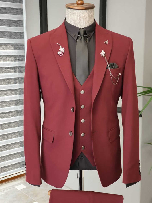 Claret Red Suit